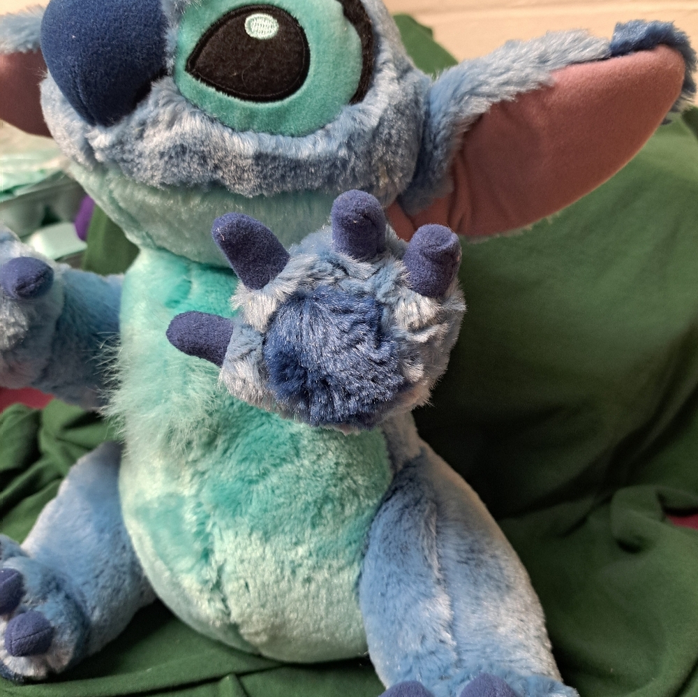Stitch Plush Disneyland Walt Disney World stands about 12" Tall - Picture 3 of 8